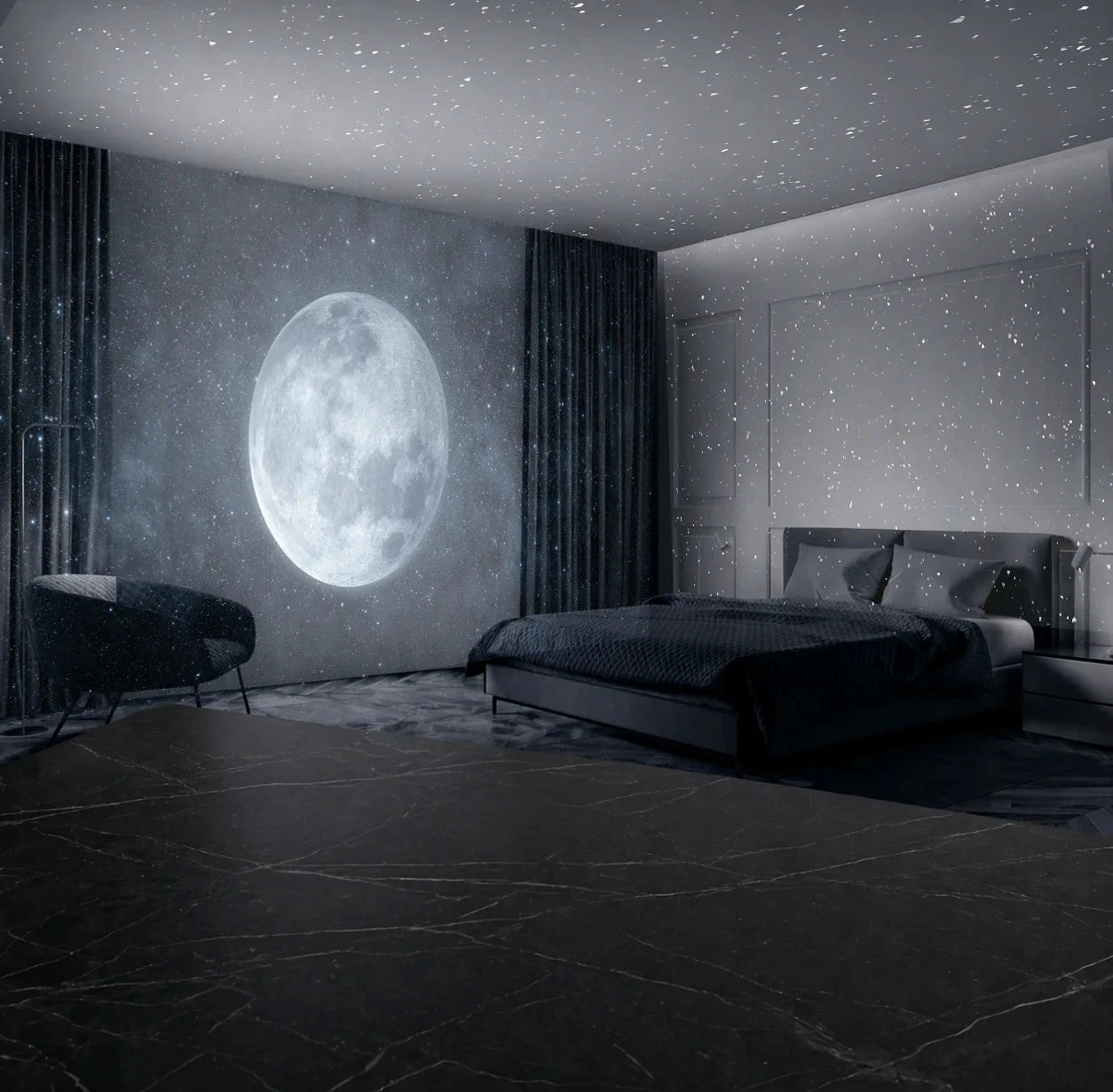 LuxorShine™ Moon Galaxy Projector